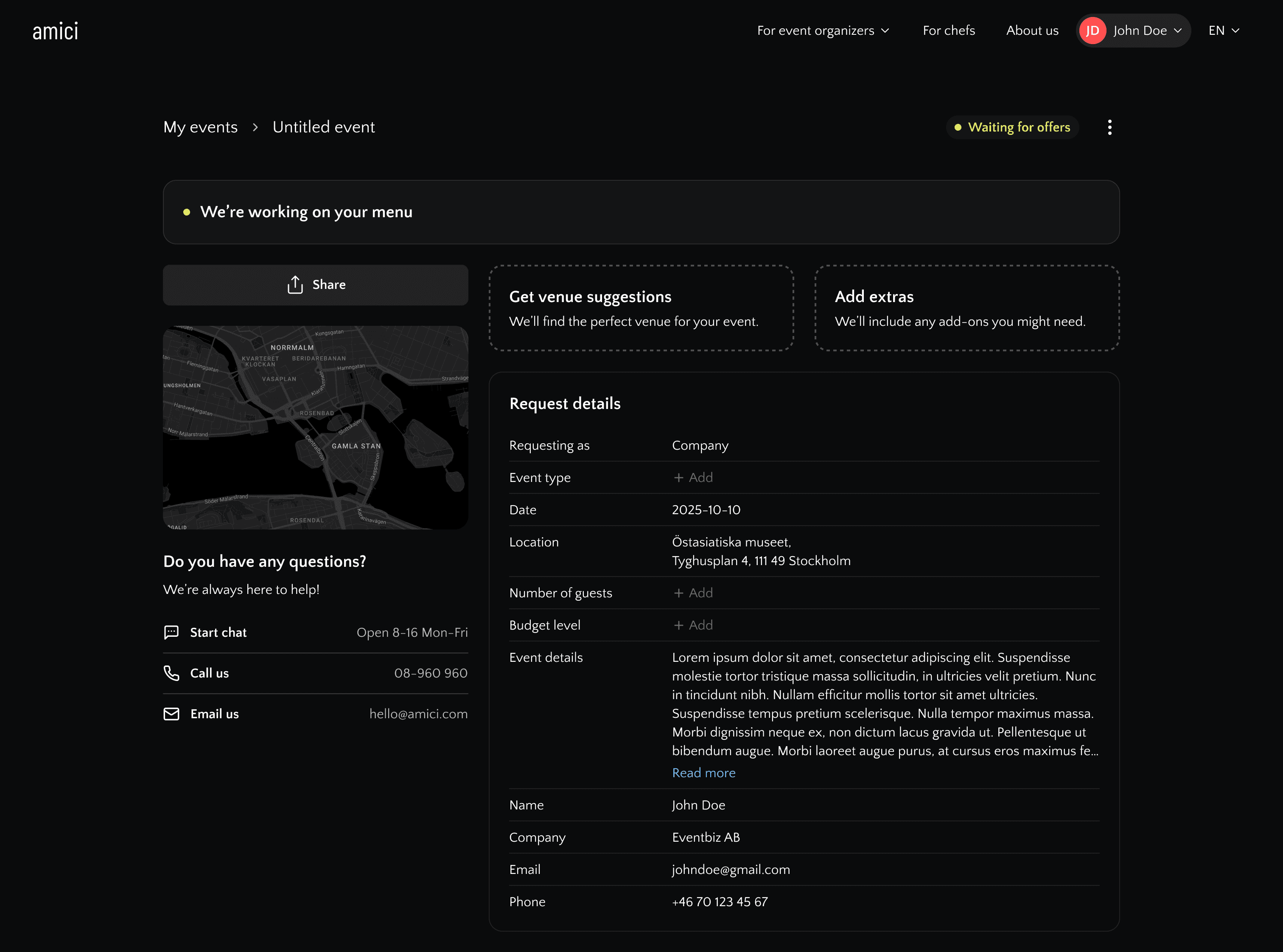 Request under review